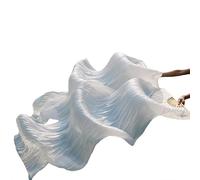 EYRMQWJPC Il Ballerino del Ventre di Seta, Ventagli in Velo di Seta for Danza del Ventre, Confezione da 2, Multicolore, 150-180x90 cm(12,180x90cm)