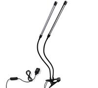 EYRMQWJPC Il LED Si Illumina, 40 luci LED a Spettro Completo for la Coltivazione, Collo D'Oca a 2 Teste, Timer 3/9/12 Ore, 3 modalità Colore, 9 Livelli di oscuramento