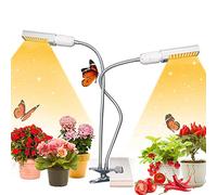 EYRMQWJPC Il LED Si Illumina, Lampada LED for Coltivazione a Spettro Completo, 2 Teste, Collo D'Oca Regolabile, Rosso e Blu, Alimentazione Tramite USB CA for Interni
