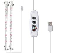EYRMQWJPC Il LED Si Illumina, Strisce Luminose a LED for la Crescita con Timer 3H/9H/12H, Spettro Completo Multicolore for Piante grasse, Fiori e Verdure