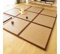 EYRMQWJPC Imbottitura antiscivolo per tappeti, Tappetino in rattan pieghevole Tatami multicolore di varie dimensioni(B,120x180cm)