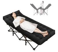 EYRMQWJPC Letto da campeggio, Lettino pieghevole con materasso, lettino da campeggio for dormire, comodo letto for gli ospiti for adulti 600D