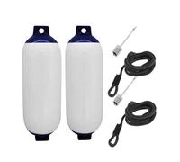 EYRMQWJPC Palla Gonfiabile per banchina Parabordo Gonfiabile for Barca in PVC, Boa, Protezione for banchina, Accessori for Barche, Multicolore, Confezione da 2-3(2pcs with Black Rope)