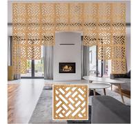 EYRMQWJPC Paraventi sospesi, Hanging Screen Divider Panels Natural 29x29cm Multiple Pack Sizes(Natural B,18Pcs)