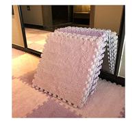EYRMQWJPC Piastrelle di moquette morbide ad incastro Pack of 20 Interlocking Foam Mats 12x12 Inches Pink & Light Purple 10mm Thick Puzzle Floor Mat Tiles