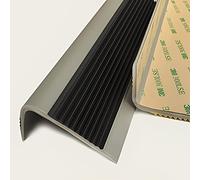 EYRMQWJPC Rampa/angolare per pavimentazione, Strisce di rifinitura for Bordi Scale Multicolori, Dimensioni Multiple for la Transizione delle Piastrelle della Moquette(Black,Length 110cm (43.3in))