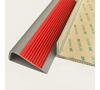 EYRMQWJPC Rampa/angolare per pavimentazione, Strisce di rifinitura for Bordi Scale Multicolori, Dimensioni Multiple for la Transizione delle Piastrelle della Moquette(Red,Length 90cm (35.4in))