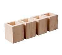 EYRMQWJPC Rialzo per mobili in legno massello Confezione da 4 alzate for mobili quadrate in legno con aumento di altezza 5-20 cm(A 7cm-Increase Height 20cm)