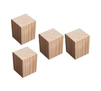 EYRMQWJPC Rialzo per mobili in legno massello Sollevatori for mobili in legno di pino colore altezza 5 cm diverse misure confezione da 4(6x6cm)