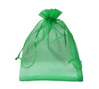 EYRMQWJPC Sacchetti per la Protezione della Frutta, Confezione da 10 Sacchetti in Rete Multicolore di Diverse Misure(Dark Green,10x12cm)