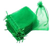 EYRMQWJPC Sacchetti per la Protezione della Frutta, Sacchetti for la Protezione della Frutta con Coulisse in Rete, Confezione da 100, Multicolore, Diverse Misure(Green,15x20cm (300Pcs))