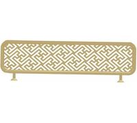 EYRMQWJPC Schermo divisorio in vetro, Divisorio for cubicoli di ristorante, parete divisoria, bancone, recinzione bassa, tavolo elegante(Gold,2 pieces)