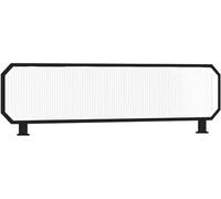 EYRMQWJPC Schermo divisorio in vetro, For la zona pranzo, divisorio, tavolo semi-privacy, recinzione bassa da 11,8 pollici, alta privacy(Black,1pcs-47.2x11.8in)