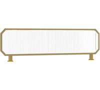 EYRMQWJPC Schermo divisorio in vetro, For la zona pranzo, divisorio, tavolo semi-privacy, recinzione bassa da 11,8 pollici, alta privacy(Gold-a,1pcs-47.2x11.8in)