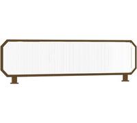 EYRMQWJPC Schermo divisorio in vetro, For la zona pranzo, divisorio, tavolo semi-privacy, recinzione bassa da 11,8 pollici, alta privacy(Gold-b,1pcs-47.2x11.8in)