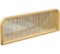 EYRMQWJPC Schermo divisorio in vetro, Schermo di protezione for la privacy a recinzione bassa for ufficio, divisori for ristoranti e sale da pranzo(Gold,A-100x30cm/39.4x11.8in)