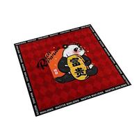 EYRMQWJPC Tappetino da mahjong, Tappetino Mahjong quadrato con borsa for il trasporto e copertura da tavolo gioco riduzione del rumore for la i nomi delle carte(Red1,51.2x51.2inch/130x130cm)