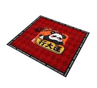 EYRMQWJPC Tappetino da mahjong, Tappetino Mahjong quadrato con borsa for il trasporto e copertura da tavolo gioco riduzione del rumore for la i nomi delle carte(Red2,31.5x31.5inch/80x80cm)