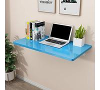 EYRMQWJPC tavolo pieghevole semplice, Bellissimo tavolo pieghevole for computer/tavoli da bar/tavolo da toeletta for la casa, capacità di carico 50 kg/110 libbre(Blue,60 * 30cm/24 * 12in)
