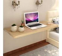 EYRMQWJPC tavolo pieghevole semplice, Tavolo pieghevole a parete, scrivania da pranzo con ribalta galleggiante, banco da lavoro pieghevole for impieghi gravosi(Walnut Color,120 * 40cm/47 * 16in)