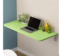 EYRMQWJPC tavolo pieghevole semplice, Tavolo pieghevole a parete, scrivania da pranzo con ribaltina galleggiante, banco da lavoro pieghevole multifunzione(Green,100 * 30cm/39.4 * 11.8in)