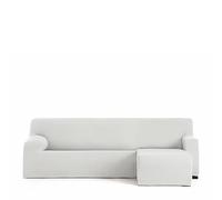 Eysa Copridivano bielastico per chaise longue con braccio corto lato destro vista frontale colore bianco disegno Harlem