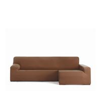 Eysa Copridivano bielastico per chaise longue con braccio lungo lato destro vista frontale colore arancia disegno Harlem