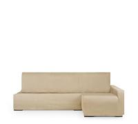 Eysa copridivano per chaise longue letto lato destro vistra frontale colore beige design Luz