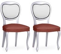 Eysa coprisedia elastica pack di 2 colore arancia design Luz (Confezione da 2)