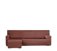 Eysa Italia copridivano per mini chaise longue con bracciolo corto lato sinisto vista frontale colore arancia design Luz