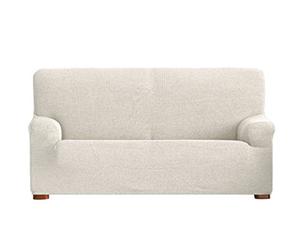 Eysa Italia Dorian Copridivano Bielastico, Tela, Bianco, Tre posti, 180 a 210 cm/3 posti