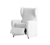 Eysa Italia Dorian Copripoltrona Bielastico Relax, Ciniglia, Bianco, 37x9x29 cm