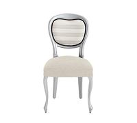 Eysa Italia Dorian Coprisedia Bielastico, Ciniglia, Bianco, 40 a 50 cm, 2 unità