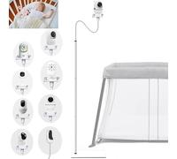 EYSAFT Supporto da pavimento per baby monitor, compatibile con Nanit Pro e Flex Stand, Infant Optics DXR-8 Pro, VTech VM819/RM7764HD/5764, Momcozy, eufy E110, HelloBaby, nooie IPC100, Motorola VM75