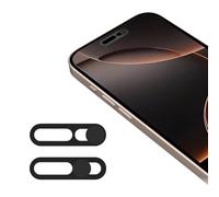 EYSOFT Cover anteriore per fotocamera compatibile con iPhone 16/16Plus/16Pro/16Pro Max, copertura per webcam protegge la privacy e la sicurezza, non influisce sull'ID viso, confezione da 2, colore