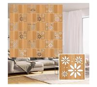 EYUANGXY Elegante Pannello divisorio Decorativo sospeso for Ambienti - Elegante divisorio for la Privacy for casa e Ufficio(Natural a,55Pcs)