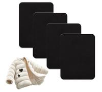 EYVRPAU 4PCS Toppe di riparazione per piumini, kit con patch,autoadesive,morbide, impermeabili, resistenti agli strappi in tessuto di nylon per fissare i fori nei vestiti, nei sacchi a pelo