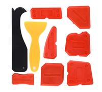 EYVRPAU Set da 9 Rimuovi Silicone, Spatola, Raschietto, Togli, Joint Smoother, Joint Scraper, Strumento per Giunzioni Perfette, Per Varie Superfici, Acrilico e Resina, Con Coltello da Taglio