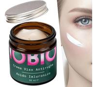 Eywa Crema Viso Antirughe all’Acido Ialuronico IOBIO (50 ml) - Crema giorno idratante per rughe e segni del tempo - Con collagene, malva bio, ginseng e Gatuline - Bio, vegan, made in Italy