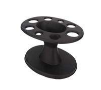 eyYvxmep 1 pz Porta Spazzola per Capelli Porta Spazzola per Capelli Rotondo Porta Spazzolino Nero Espositore Supporto per Spazzola per Capelli con Strumento di Acconciatura Scaffale Accessorio