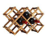 eyYvxmep Capacità Armadietto per vino Pieghevole Armadietto per vino in legno in piedi liberi Armadietti per vino da banco, armadietto per vino di stoccaggio