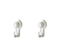 EYZJQSTUV Ganci adesivi da parete, Ganci A Ventosa for Appendere Abiti Asciugamani Bianco Nero Confezione Da 1 2 4 PZ(White 2pcs)