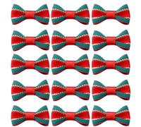 EYZJQSTUV Mini Fiocchi in Nastro, 30 pz Fiocchi di Nastro Grosgrain Multicolor a Strisce Bordo Oro 38x15-23mm(38mm x15mm)