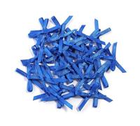 EYZJQSTUV Mini Fiocchi in Nastro, 50/100 Pezzi 2,5x3 cm Fiocchi di Nastro Raso Multicolore for Decorazioni Artigianali Fai da Te(Sapphire Blue,100pcs)
