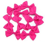 EYZJQSTUV Mini Fiocchi in Nastro, Fiocchi di Nastro Raso Multicolor 4x6cm Confezione da 10 O 30 Pezzi for Lavoretti Fai Te(Hot Pink,30pcs)