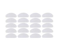 EYZJQSTUV Naselli in silicone per occhiali, 20 pezzi di naselli adesivi in silicone for occhiali multicolore 1,9x0,8 cm(White)