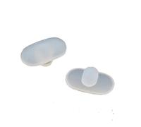 EYZJQSTUV Naselli in silicone per occhiali, 20 pezzi di naselli antiscivolo in silicone multicolore for occhiali(White)