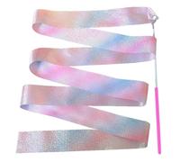 EYZJQSTUV Nastri da Ballo Arcobaleno, Nastri Danza 5 Pz Multicolor 2m-4m(Pink,4.0Meter)