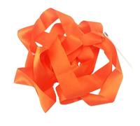 EYZJQSTUV Nastri da Ballo Arcobaleno, Nastro da Ginnastica 4 m 49 cm Bastone Multicolore(Orange)