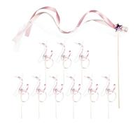 EYZJQSTUV Nastri per Feste di Matrimonio, Bastoncini di Nastro 20 Pezzi Bacchette fatate Bianche e Rosa for Decorazioni for Feste Festival Nozze(Pink)